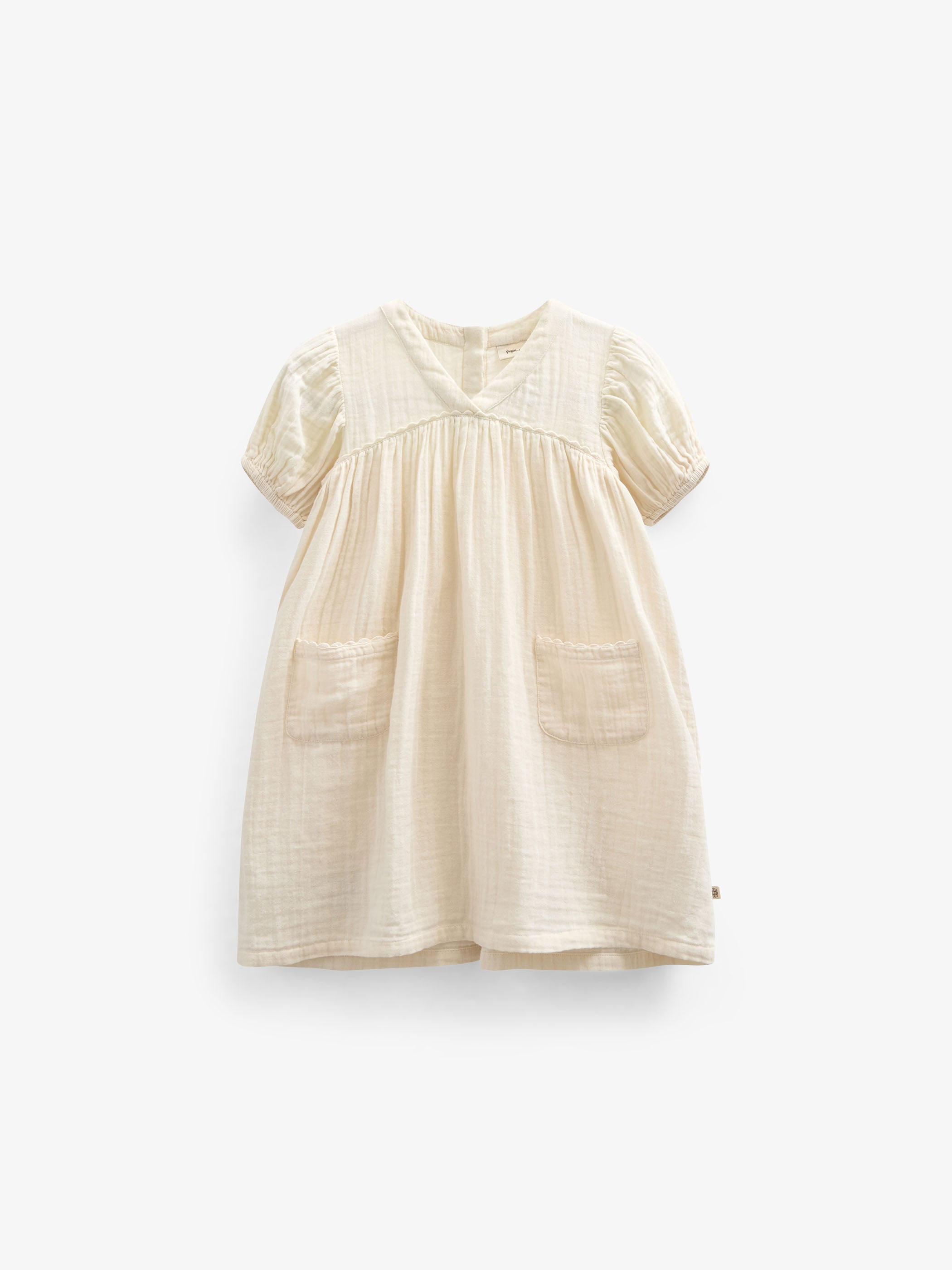 Kjole i musselin - Kids - Off White | 100914 Jasmine