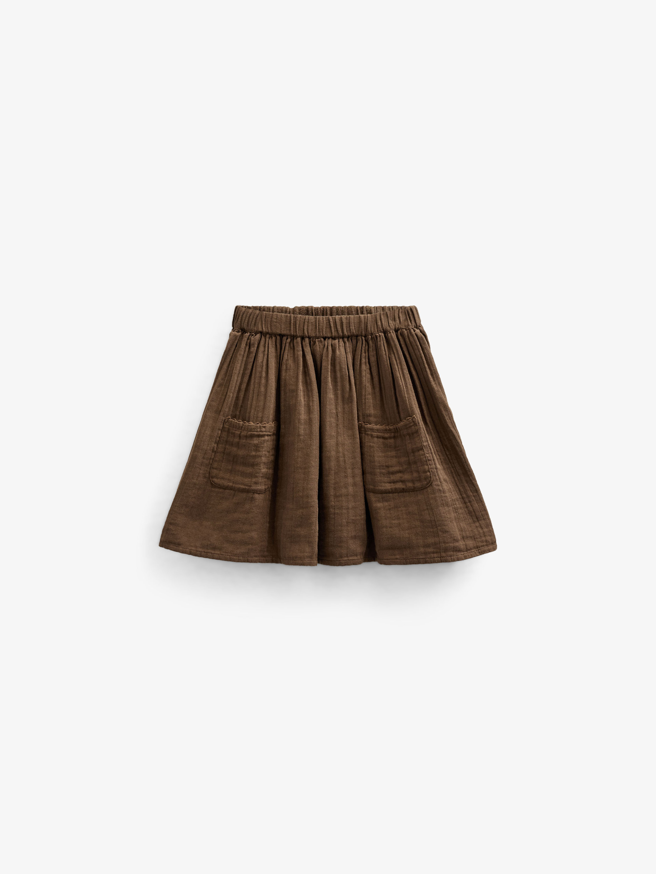 Nederdel i musselin - Kids - Dark Brown | 100934 Jasmine