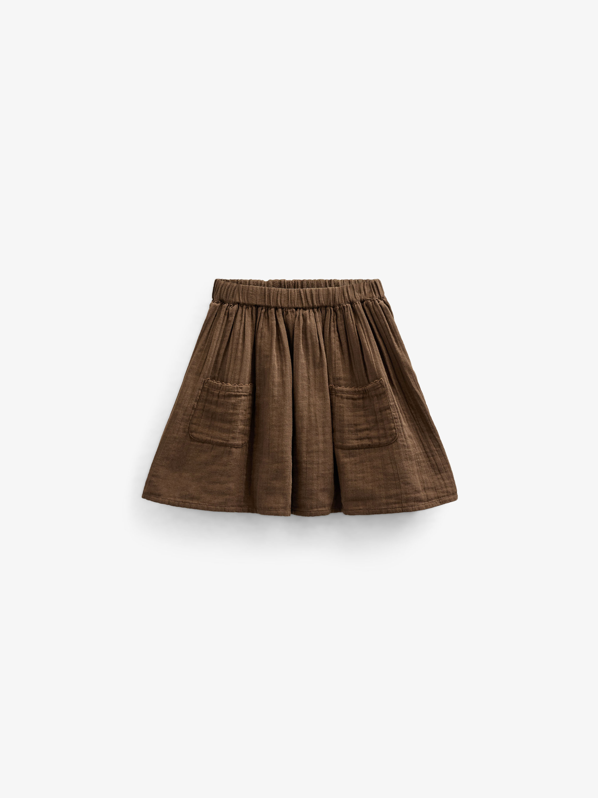 Nederdel i musselin - Tween - Dark Brown | 100935 Jasmine