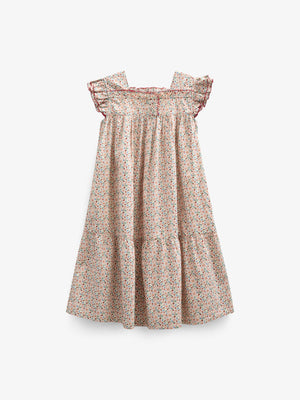 Blomstret poplinkjole - Kids - Rose | 100960 Poppy