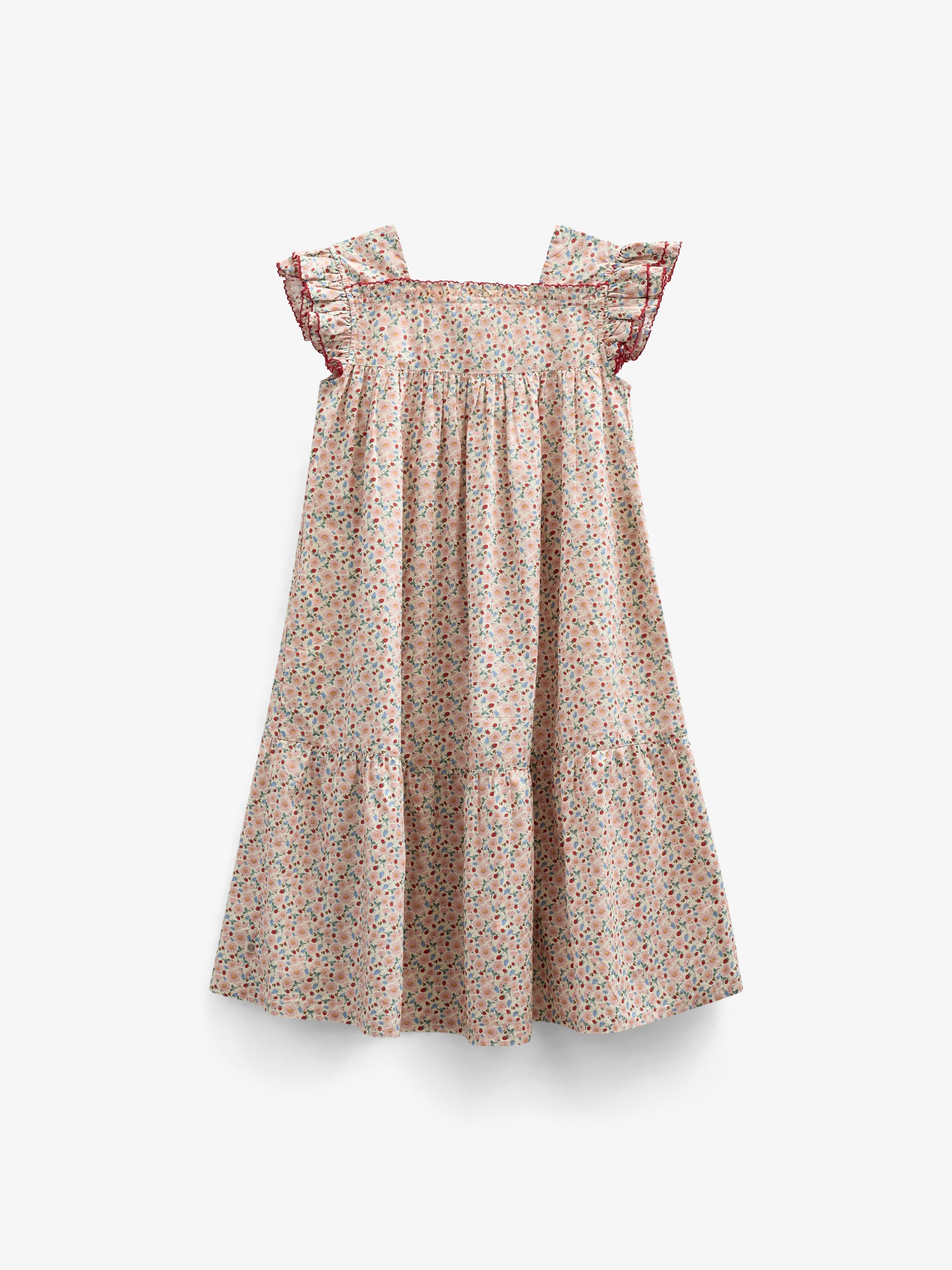 Blomstret poplinkjole - Kids - Rose | 100960 Poppy