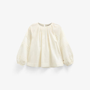 Langærmet bluse - Tween - Offwhite | 100989 Willa