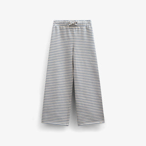 Stribede jersey bukser med vide ben - Tween - Blue | 100998 Emmie