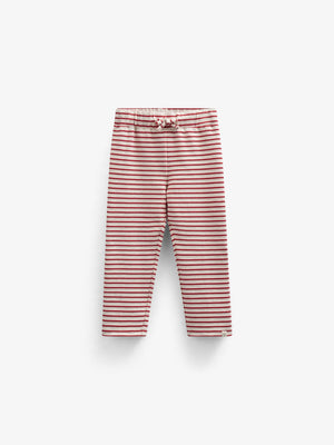 Stribede jersey bukser - Kids - Cherry Red | 100999 Emmie
