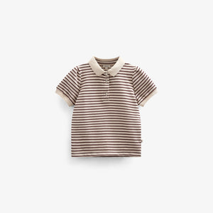Stribet jersey polo - Tween - Brown | 101005 Emmie