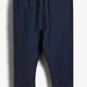 Basic Rib-bukser - Little - Navy