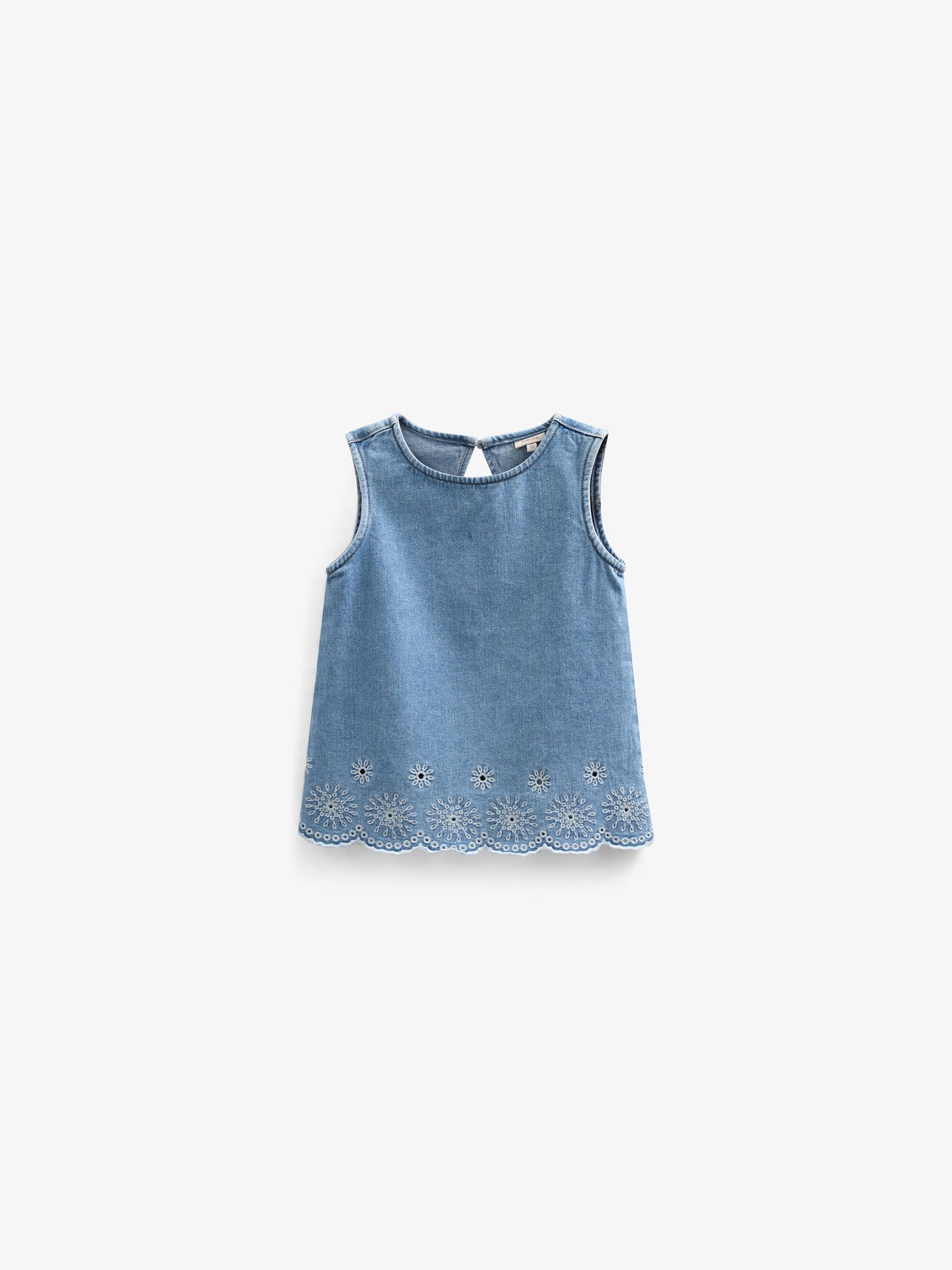 Embroidered Denim Top - Tween - Light Blue Denim | 101021 Vera main image 1