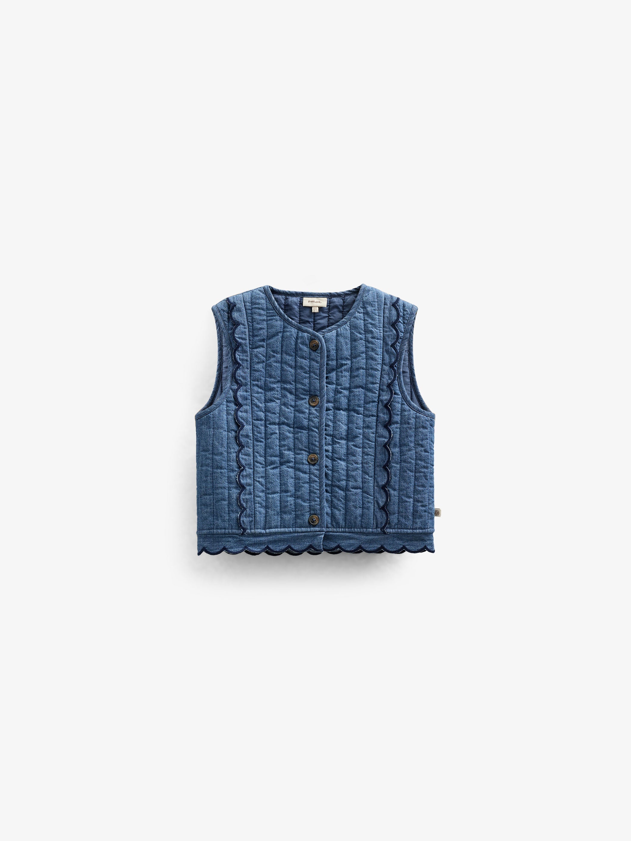 Quiltet denimvest - Kids - Blue Denim | 101052 Isabella
