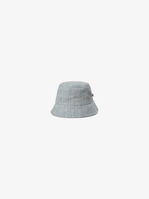 Bøllehat i jacquardvævet denim - Kids - Blue Denim | 101094 Kyle