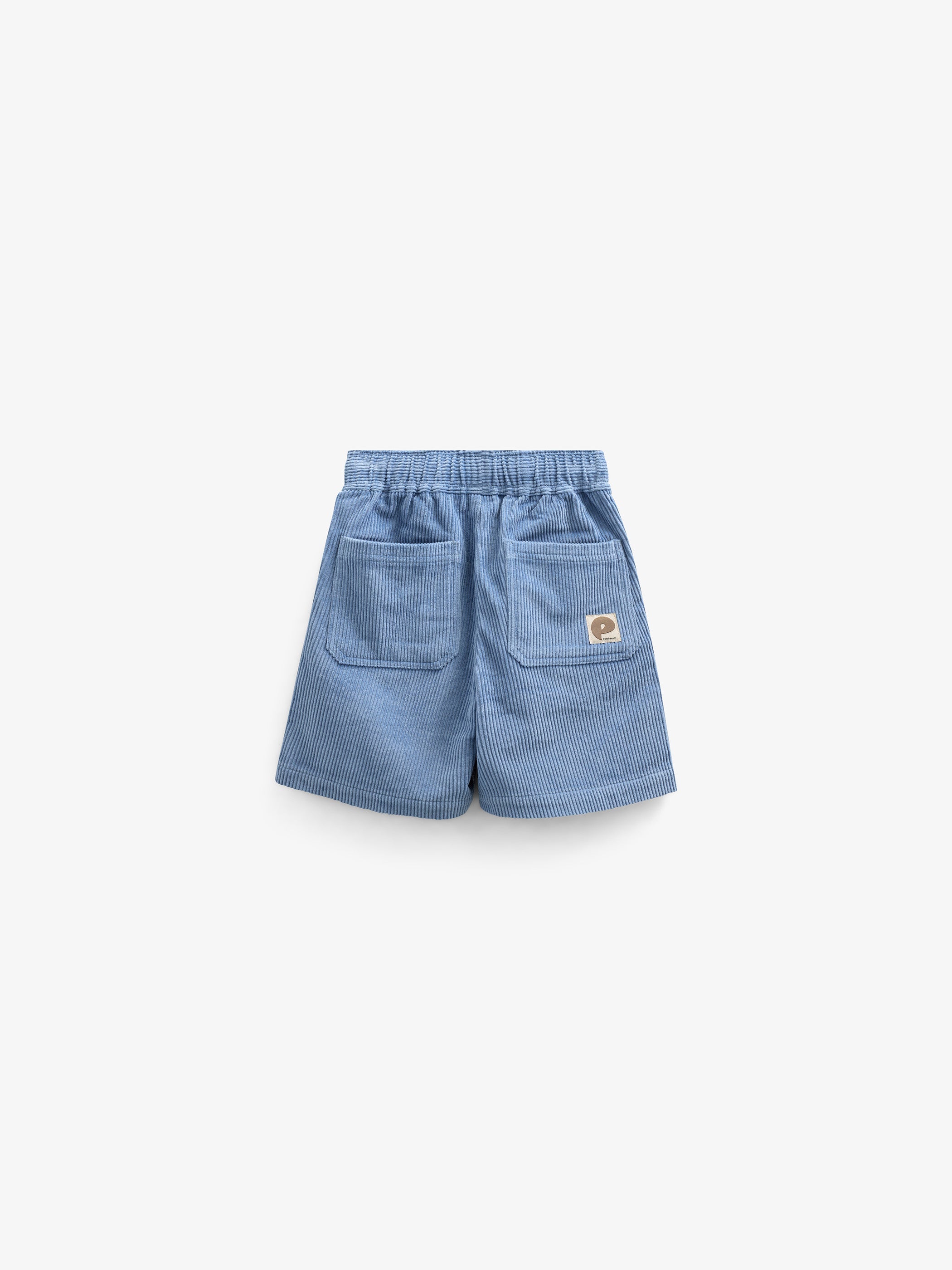 Pull-on fløjlsshorts - Kids - Dusty Blue | 101100 Tobias