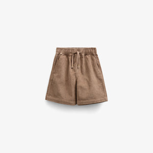 Pull-on fløjlsshorts - Kids - Khaki | 101102 Tobias