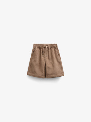 Pull-on fløjlsshorts - Tween - Khaki | 101103 Tobias