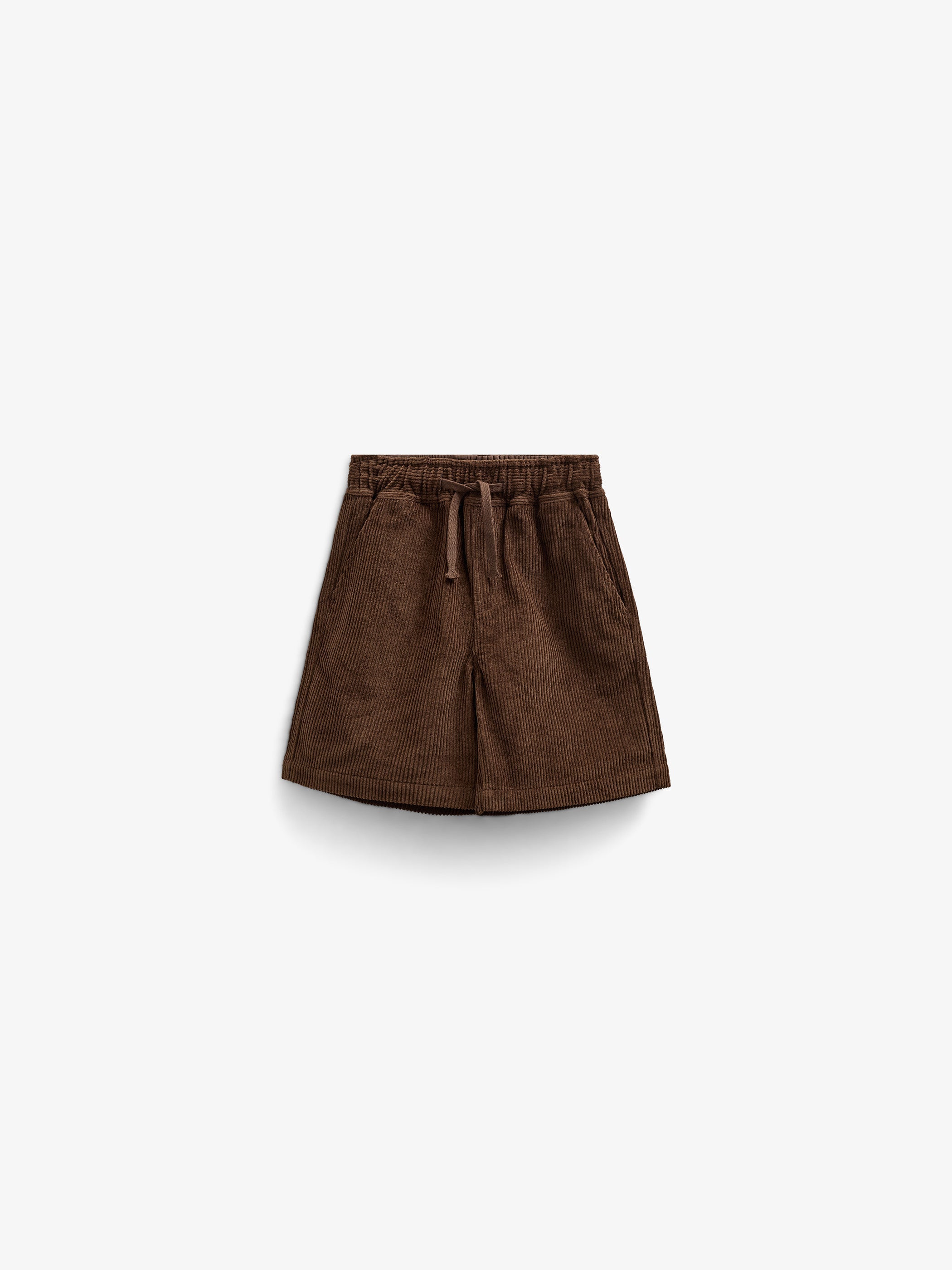 Pull-on fløjlsshorts - Kids - Dark Brown | 101104 Tobias