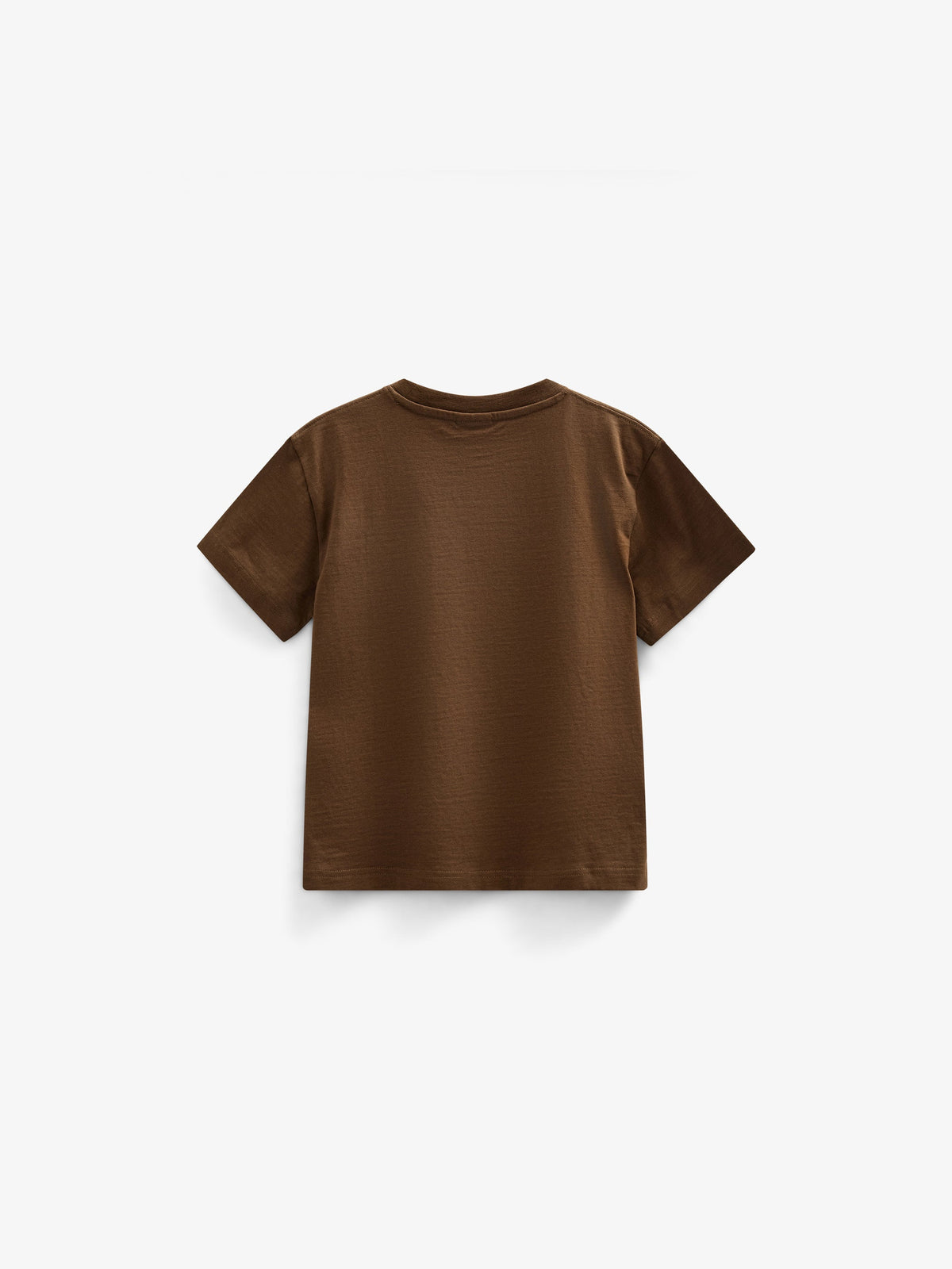 Slub jersey T-shirt med broderi - Kids - Dark Brown | 101157 Villum