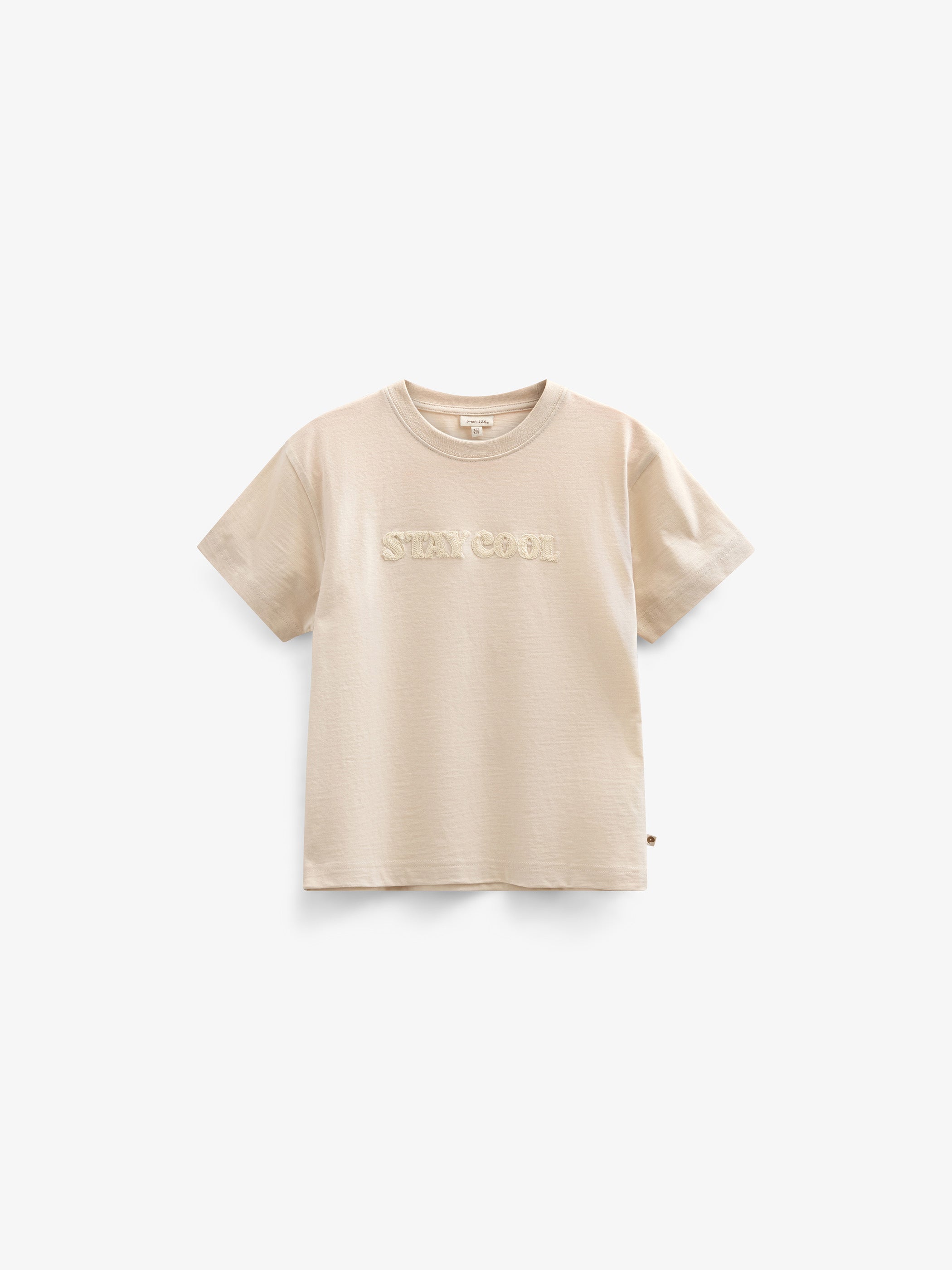 Slub jersey T-shirt med broderi - Kids - Offwhite | 101159 Villum