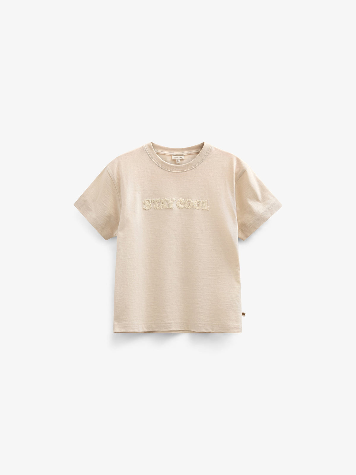 Slub jersey T-shirt med broderi - Tween - Offwhite | 101160 Villum