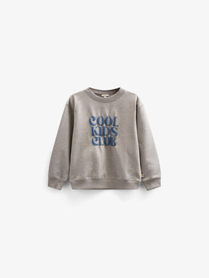 Crewneck sweatshirt - Kids - Grey Melange | 101161 Nathan