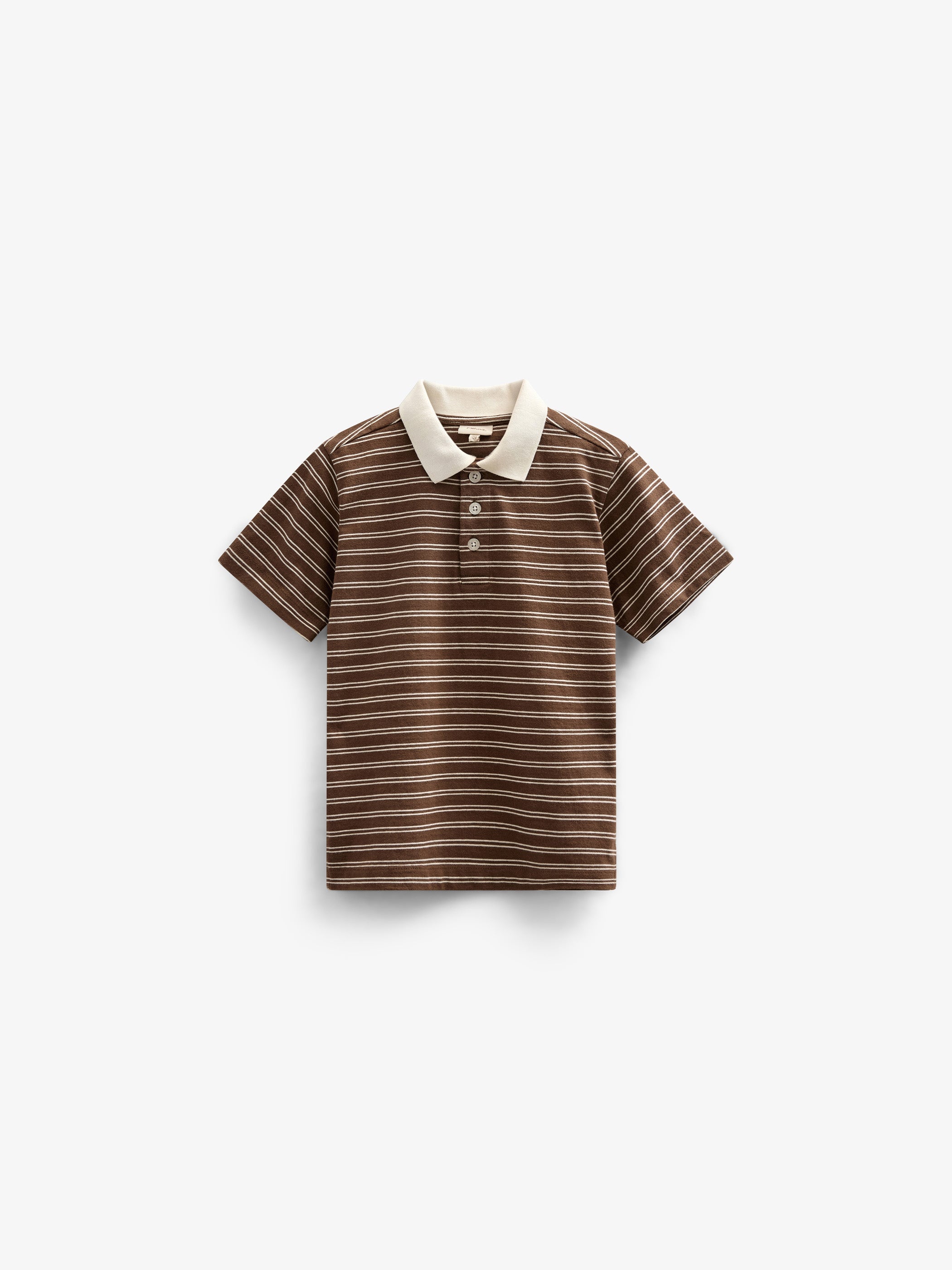 Stribet jersey poloshirt - Kids - Dark Brown | 101173 Otto