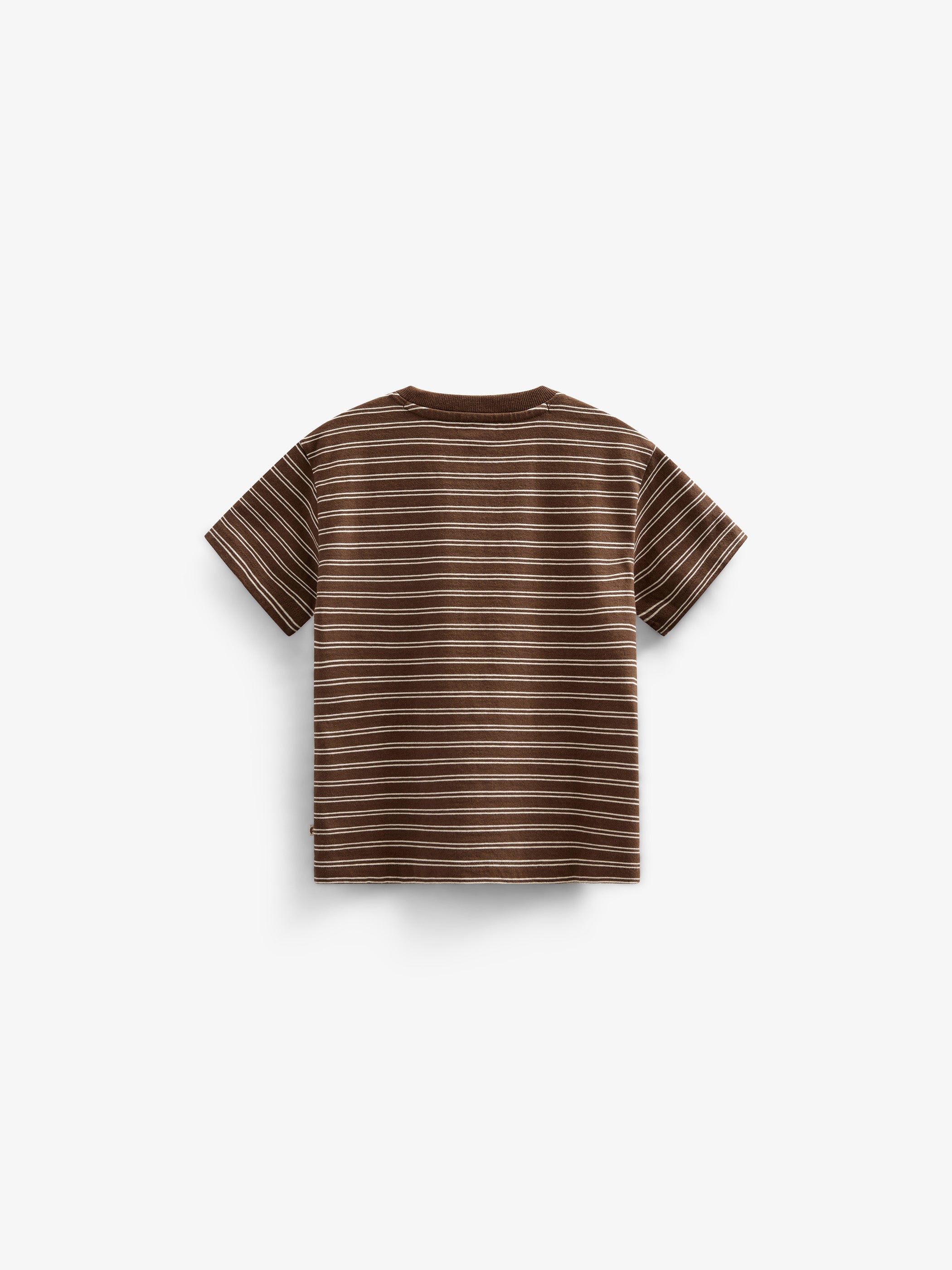 Stribet T-shirt - Kids - Dark Brown | 101177 Otto