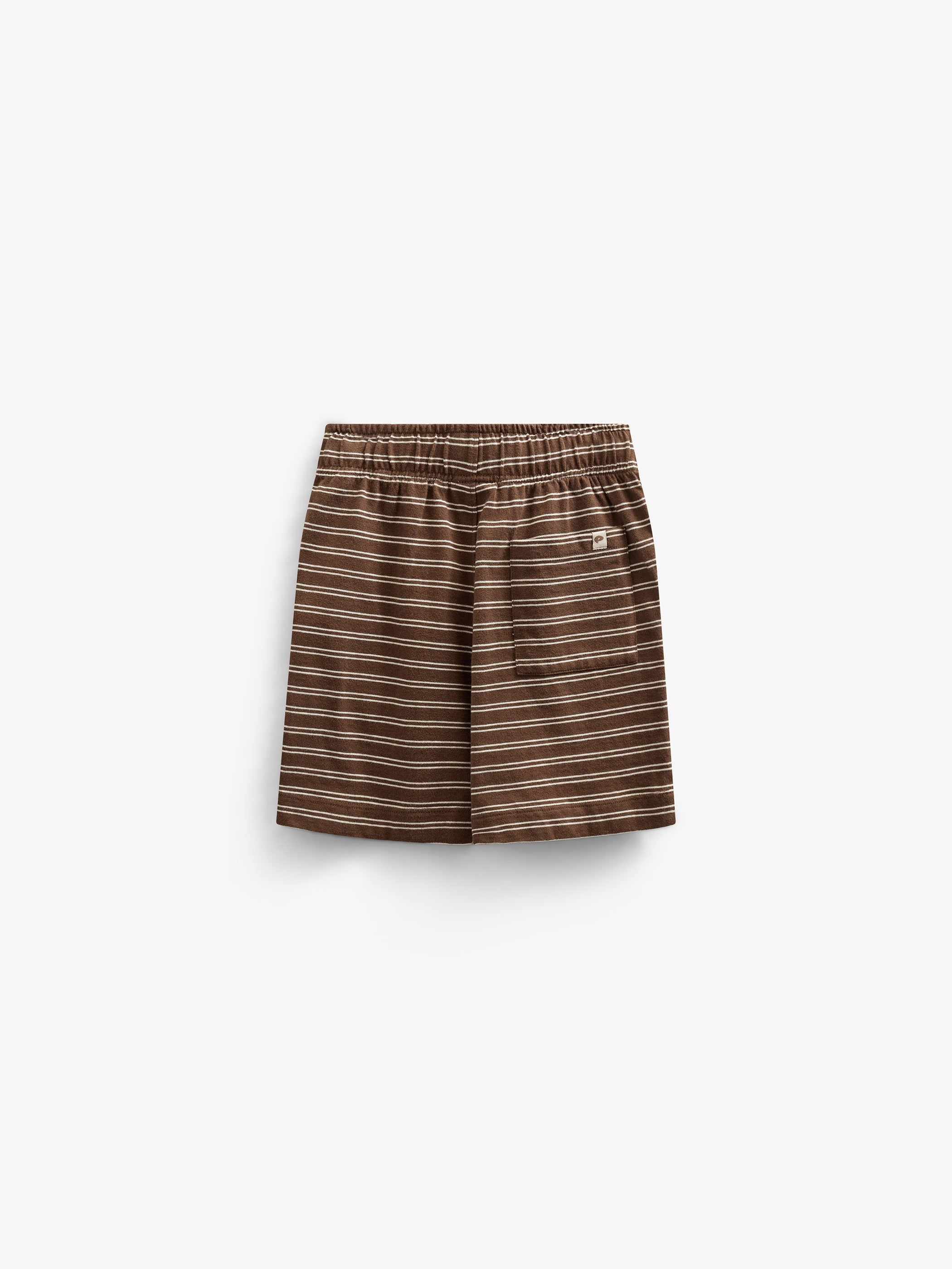 Stribede jersey shorts - Kids - Dark Brown | 101181 Otto