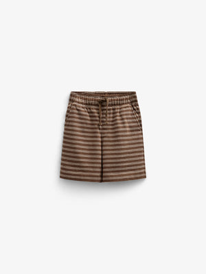 Stribede jersey shorts - Tween - Dark Brown | 101182 Otto