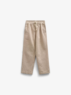 Vævede bomuldsbukser med struktur - Kids - Sand | 101199 Walter