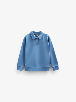 Polo sweatshirt - Kids - Dusty Blue | 101253 Carter