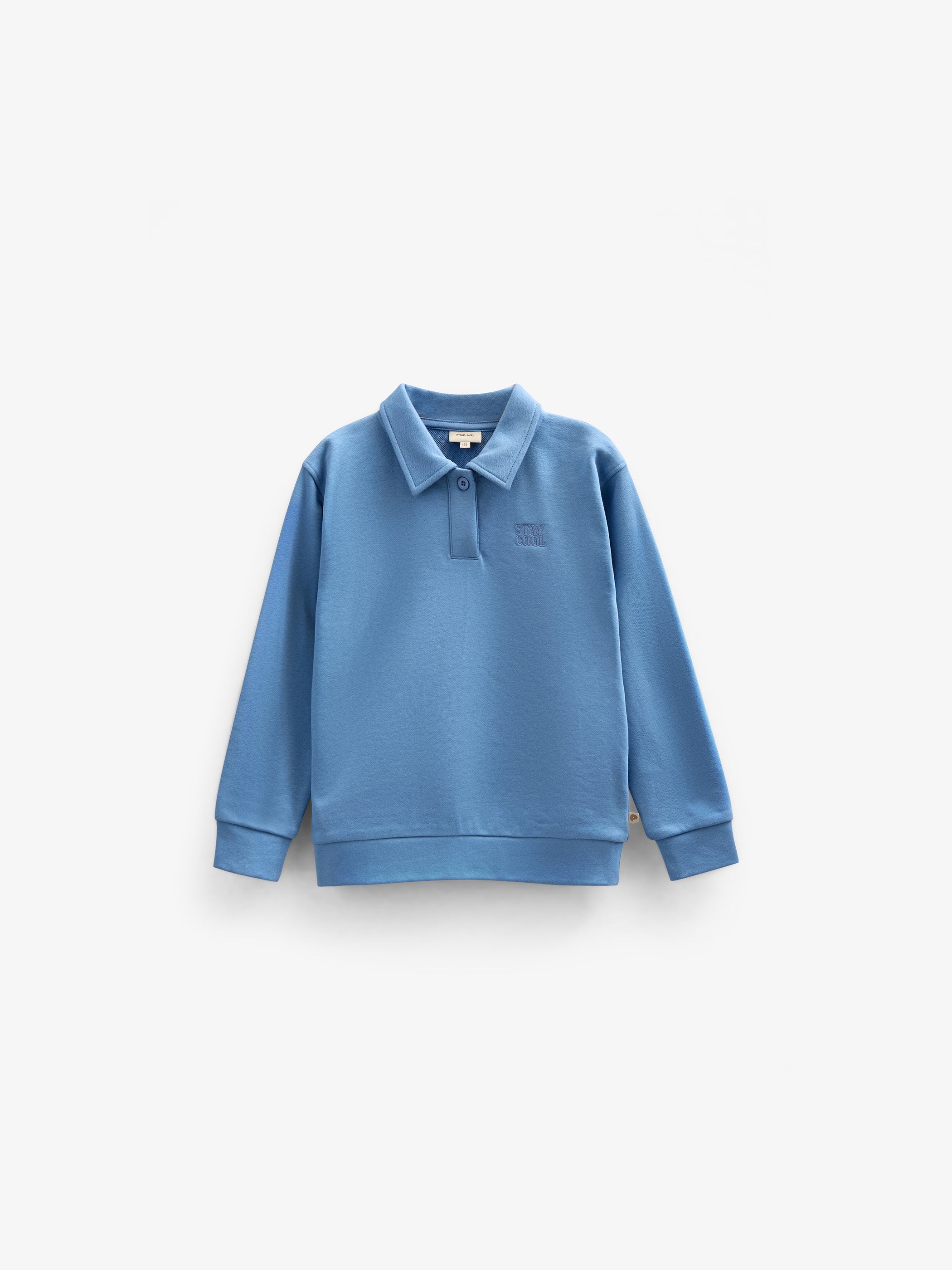 Polo sweatshirt - Kids - Dusty Blue | 101253 Carter