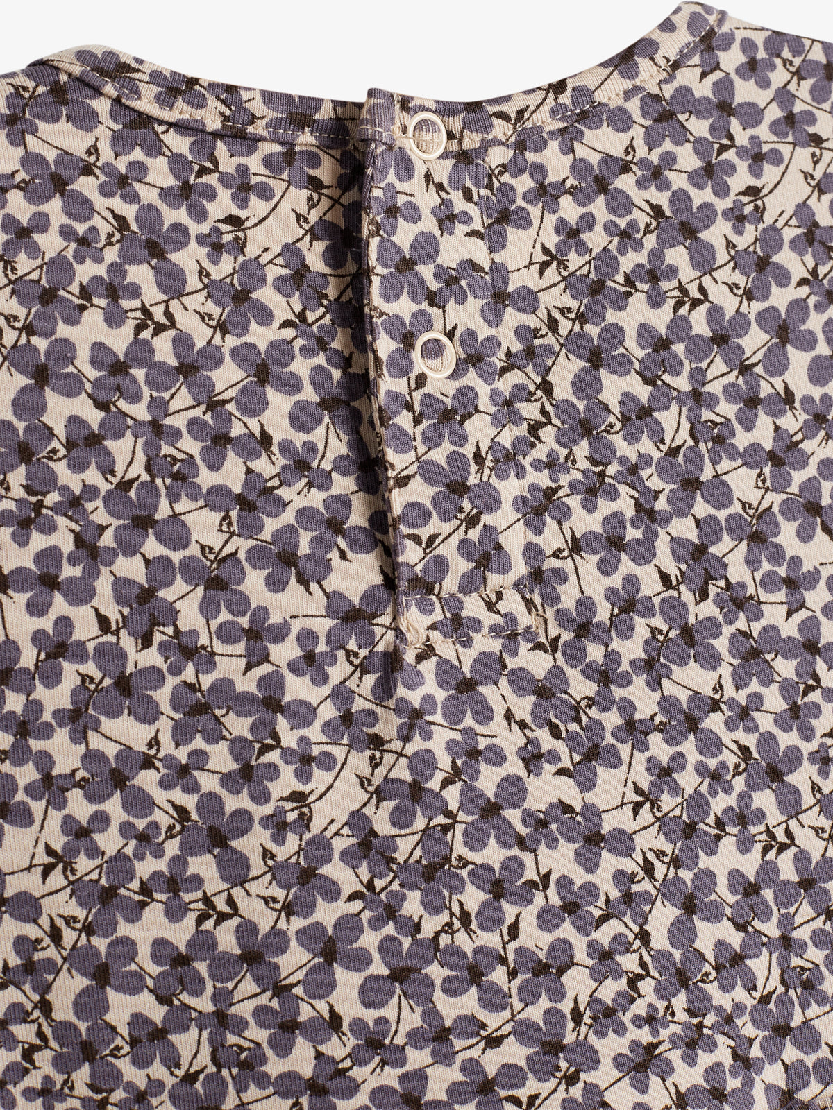 Ditsy printet jersey kjole med body - Little - Dusty Purple