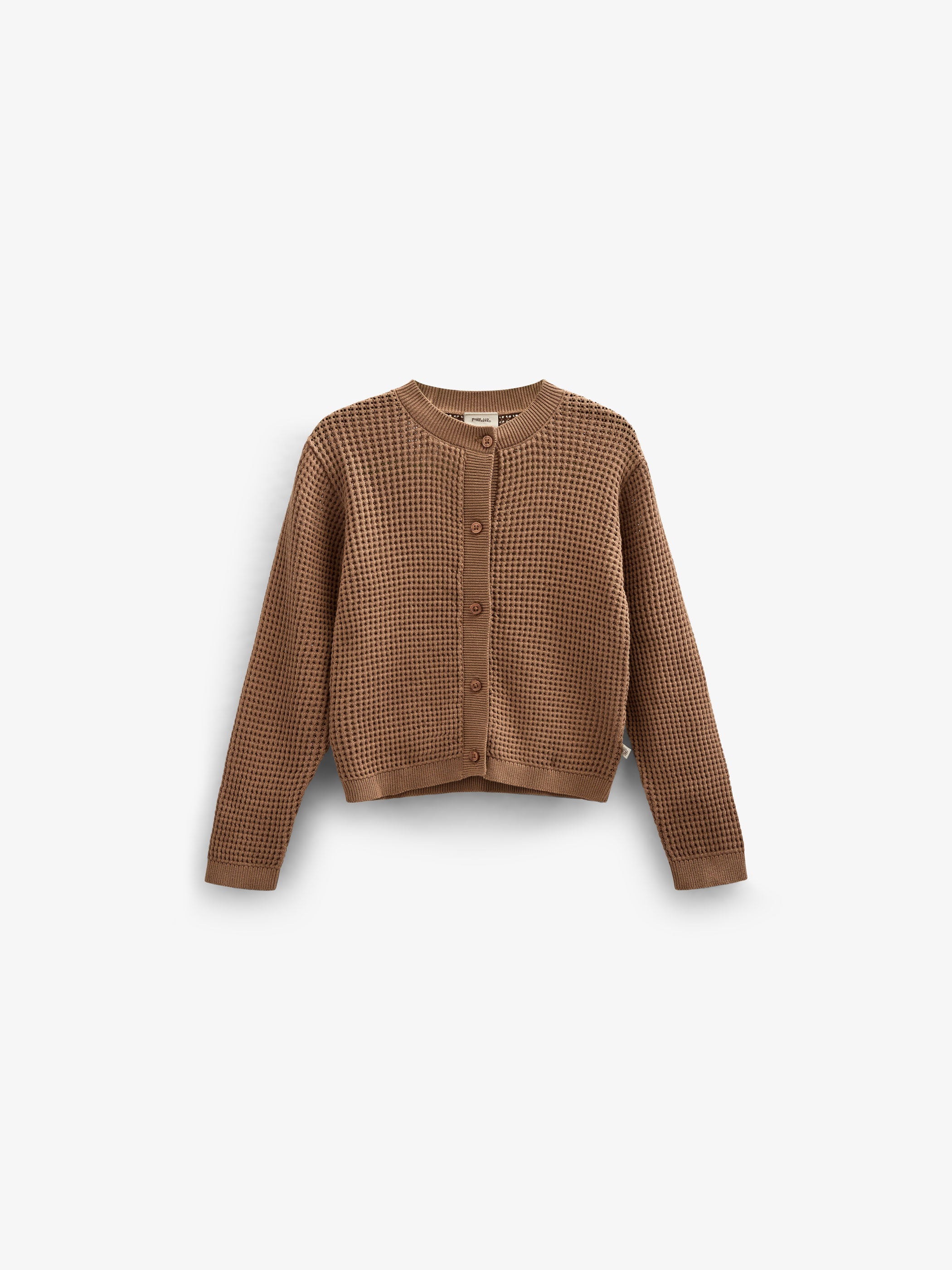 Strikket cardigan i bomuld - Kids - Coconut | 101271 Katie