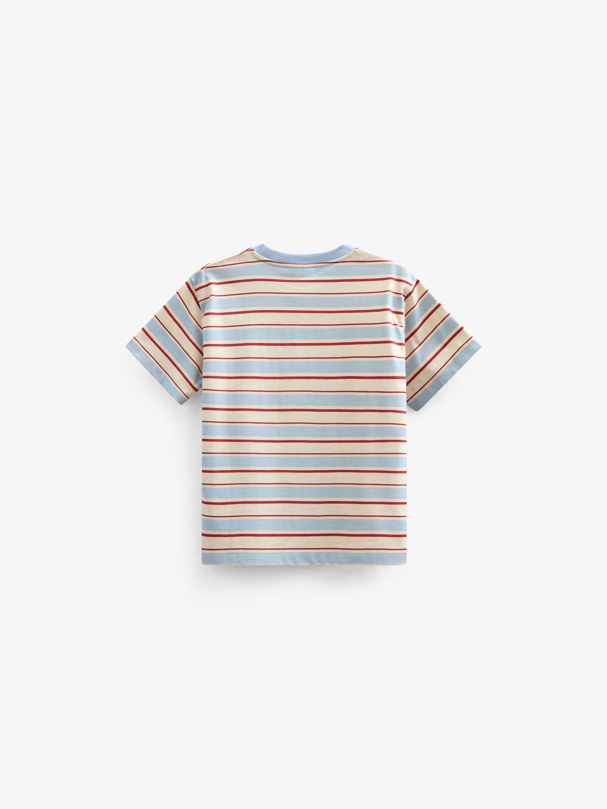 Retro stribet T-shirt - Kids - Powder Blue | 101275 Steven