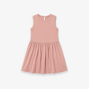 Ærmeløs kjole i modalrib - Kids - Rose Tan | 101296 Lottie