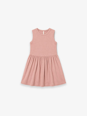 Ærmeløs kjole i modalrib - Kids - Rose Tan | 101296 Lottie
