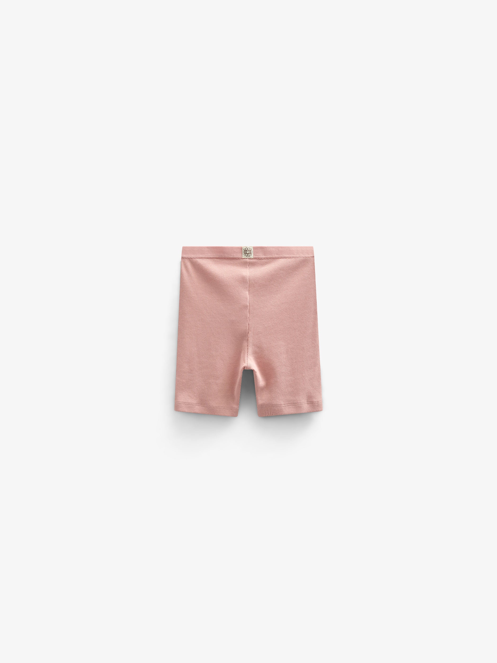 Korte tights i modalrib - Kids - Rose Tan | 101314 Lottie