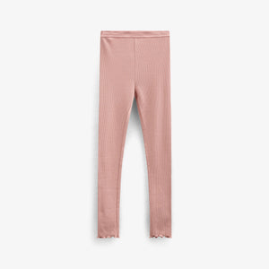 Leggings i modalrib - Kids - Rose Tan | 101322 Lottie
