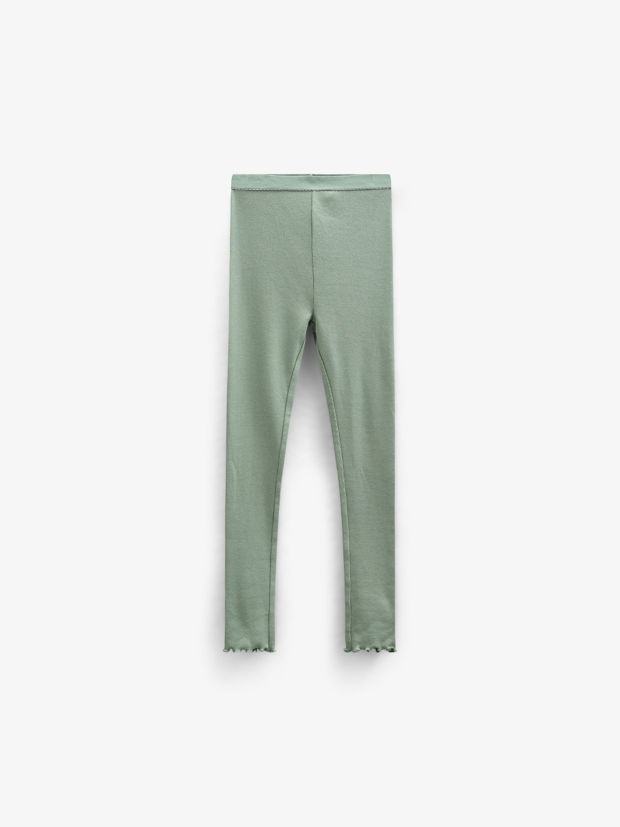 Leggings i modalrib - Tween - Dusty Green | 101327 Lottie