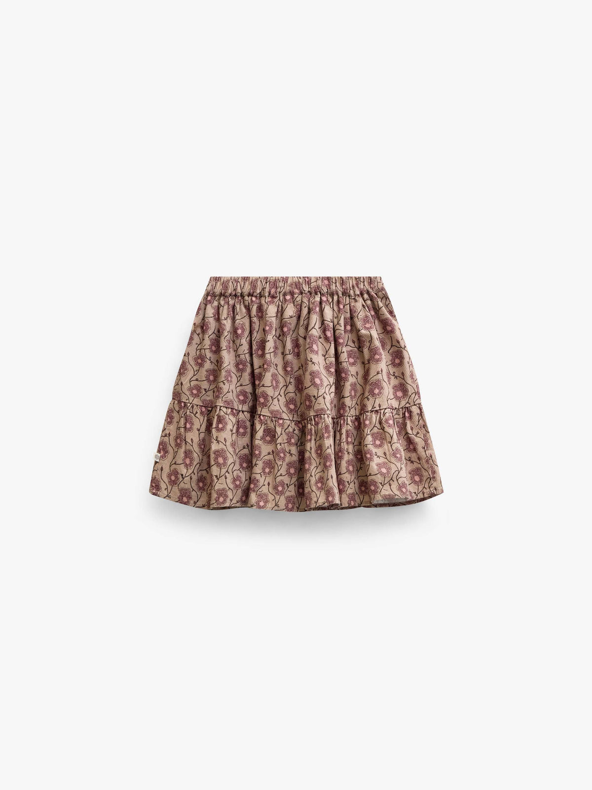 Blomstret bomuldsnederdel Tween - Rose/Bordeaux | 101430 Nova