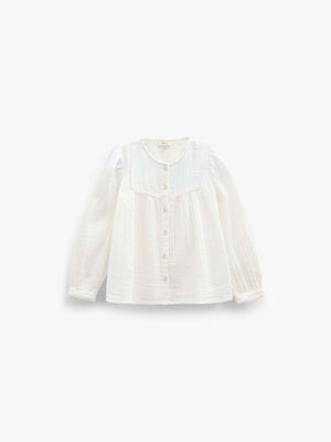 Bluse i musselin Kids - Offwhite | 101461 Celina