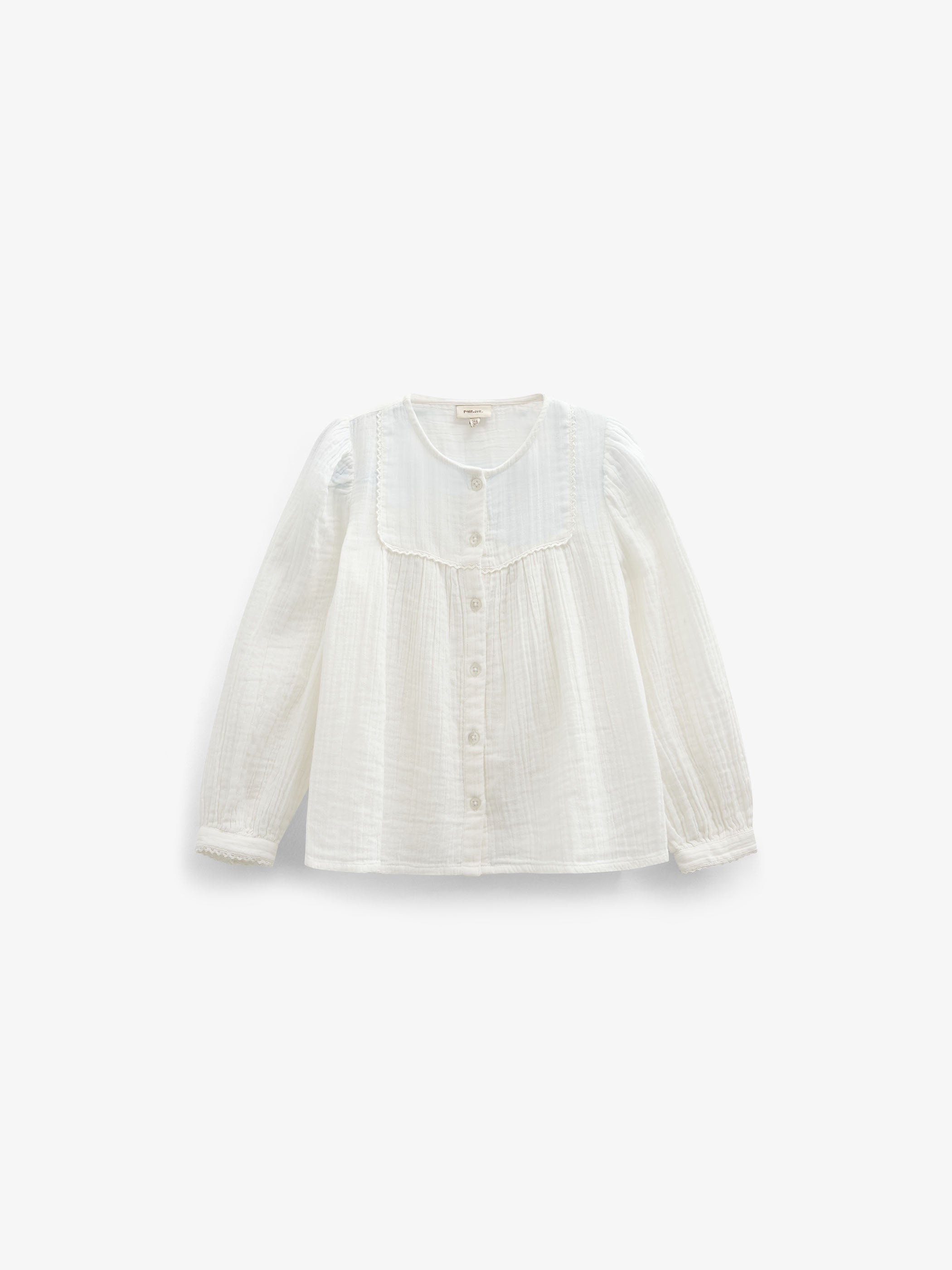 Bluse i musselin Kids - Offwhite | 101461 Celina