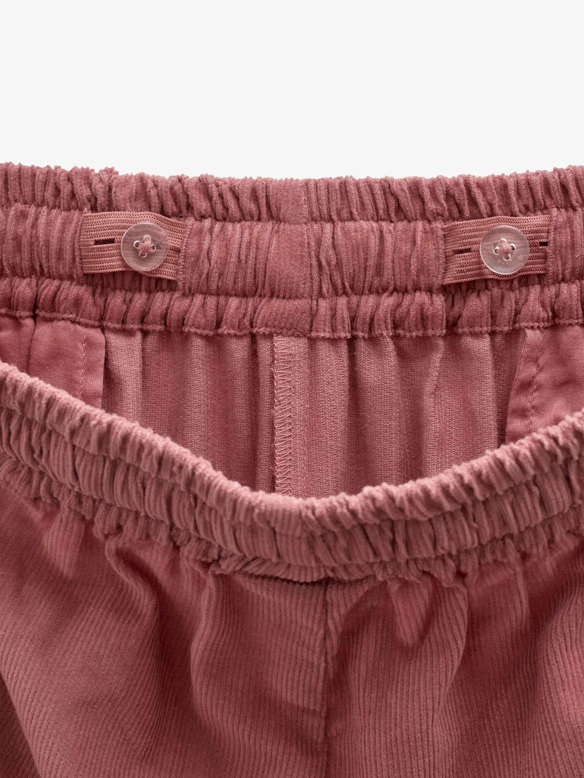 Fløjlsbukser med zig-zag bånd Kids - Dusty Rose | 101483 Sille