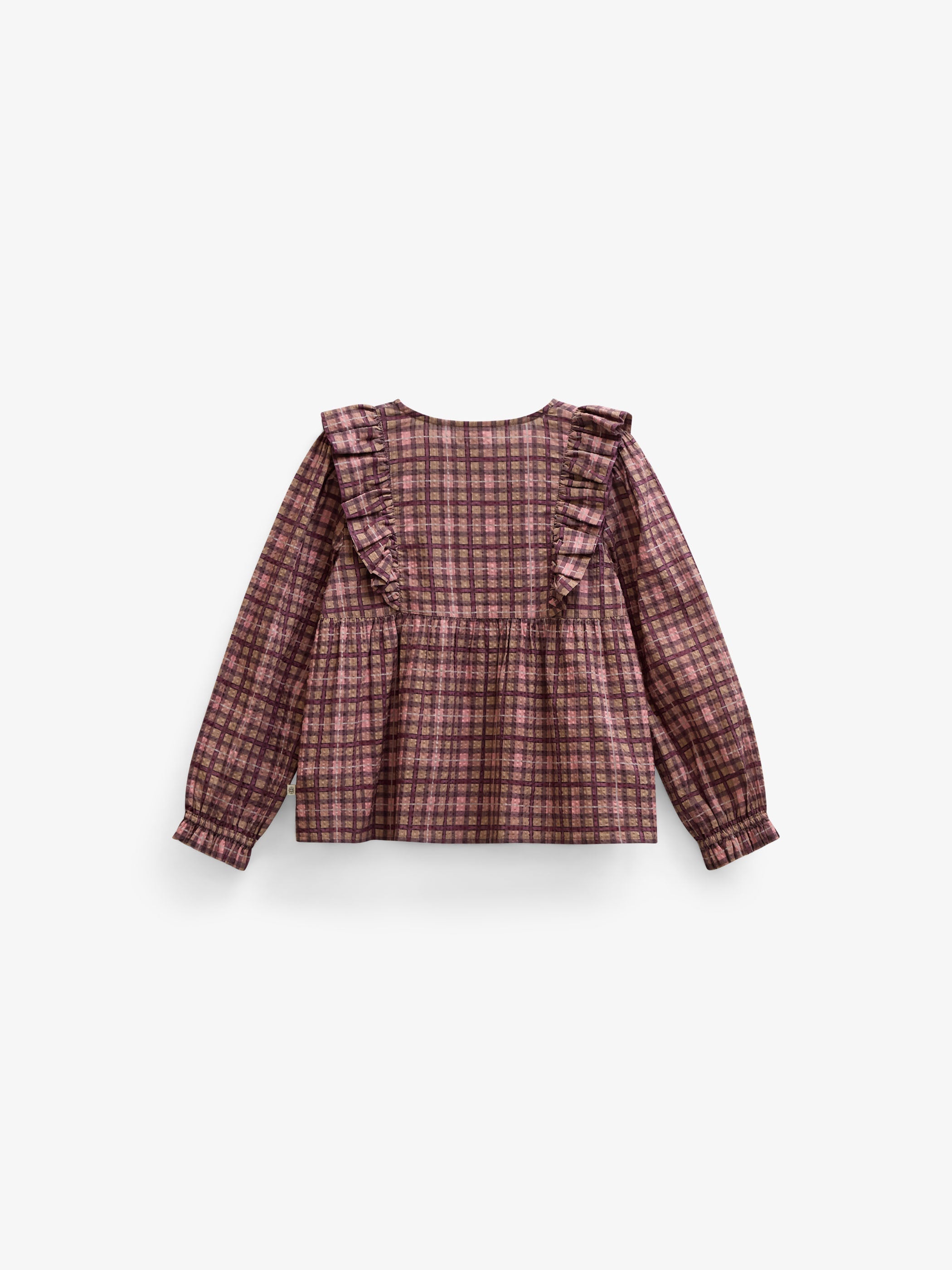 Ternet bomuldsbluse med flæser Tween - Rose | 101494 Penny