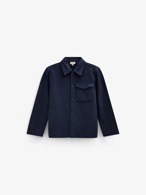 Overshirt i struktureret sweatkvalitet Tween - Navy | 101501 Wilder