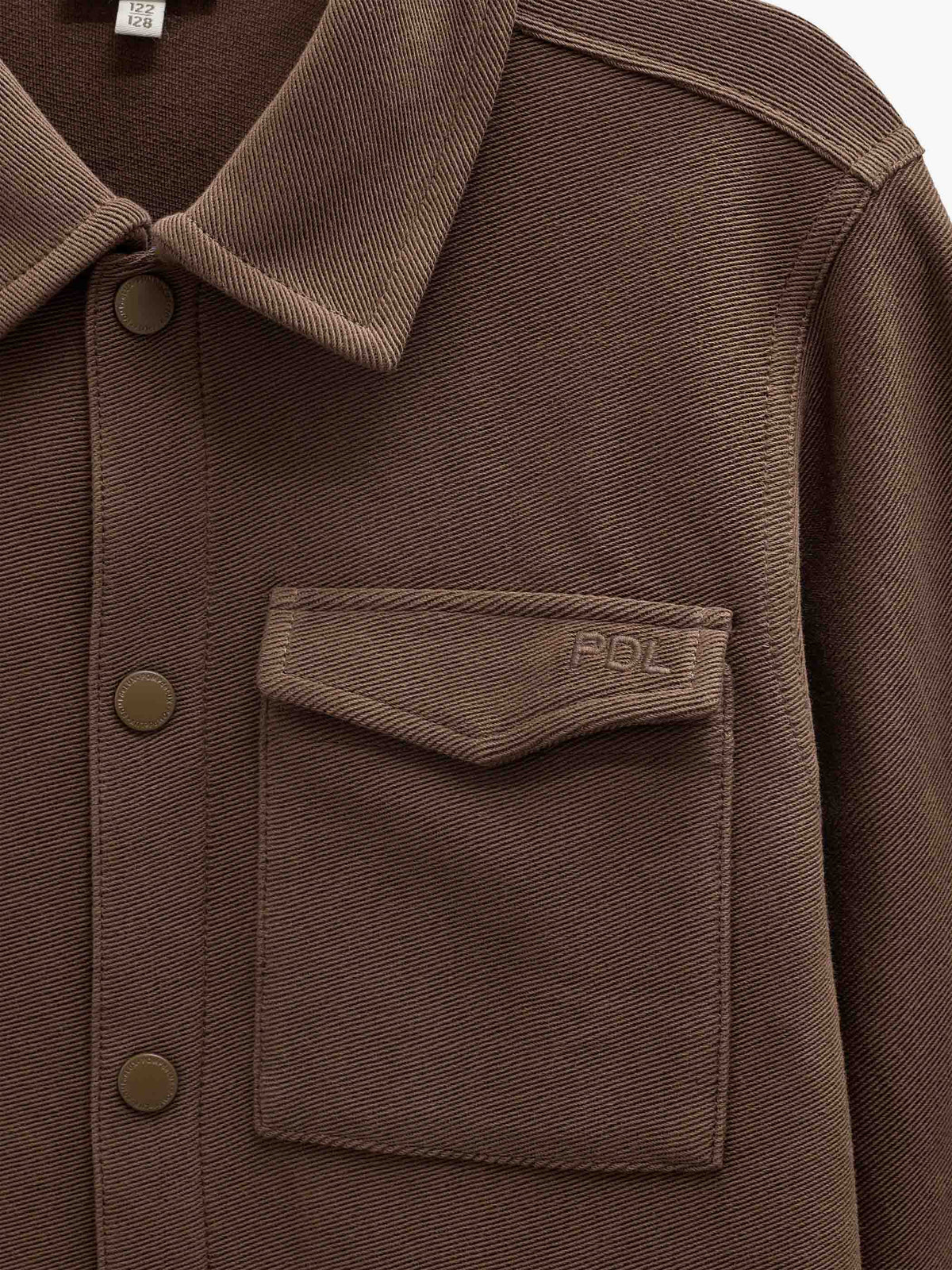 Overshirt i struktureret sweatkvalitet Tween - Brown | 101502 Wilder