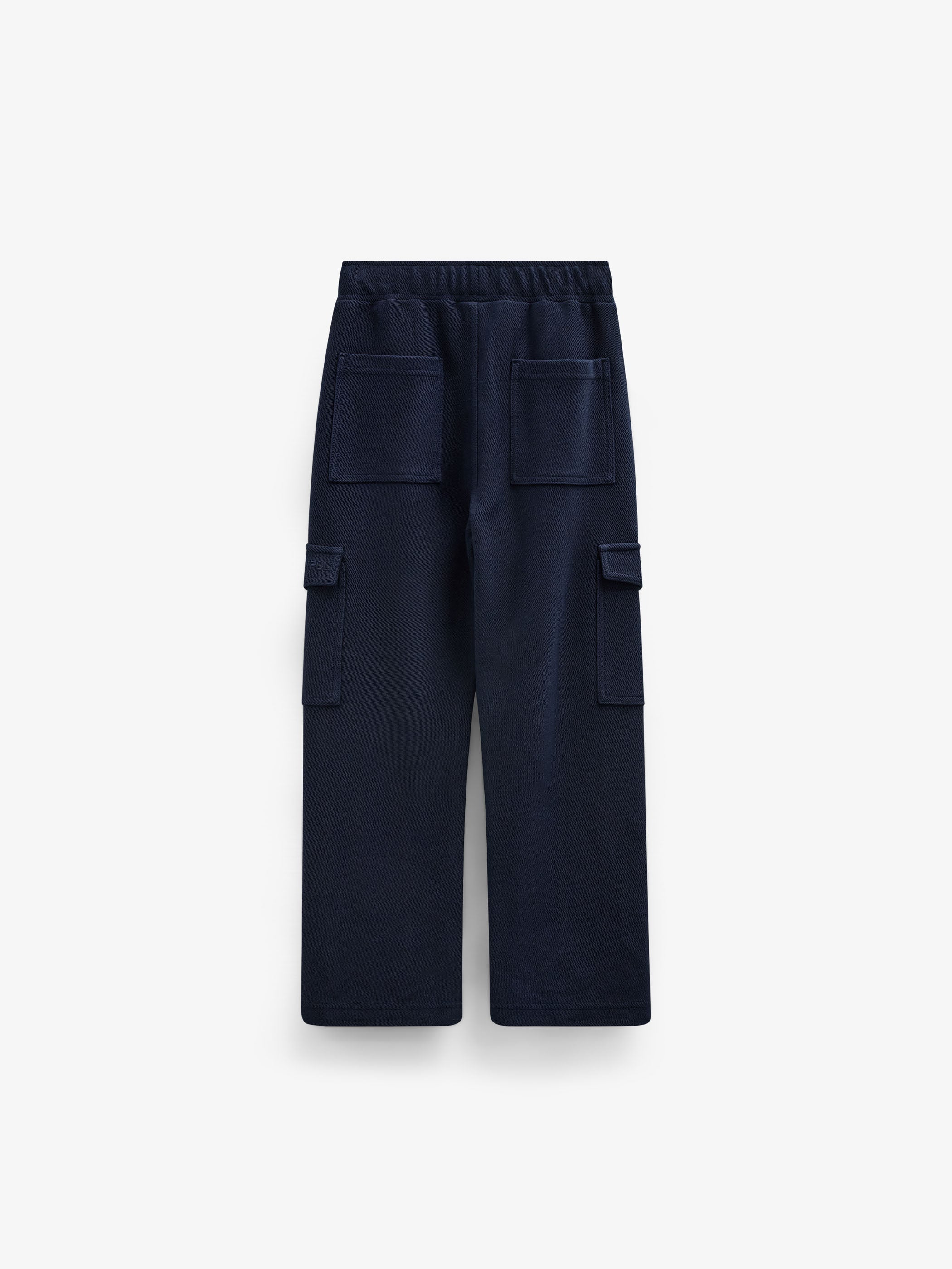 Cargo-joggingbukser i struktureret sweatkvalitet Tween - Navy | 101511 Wilder