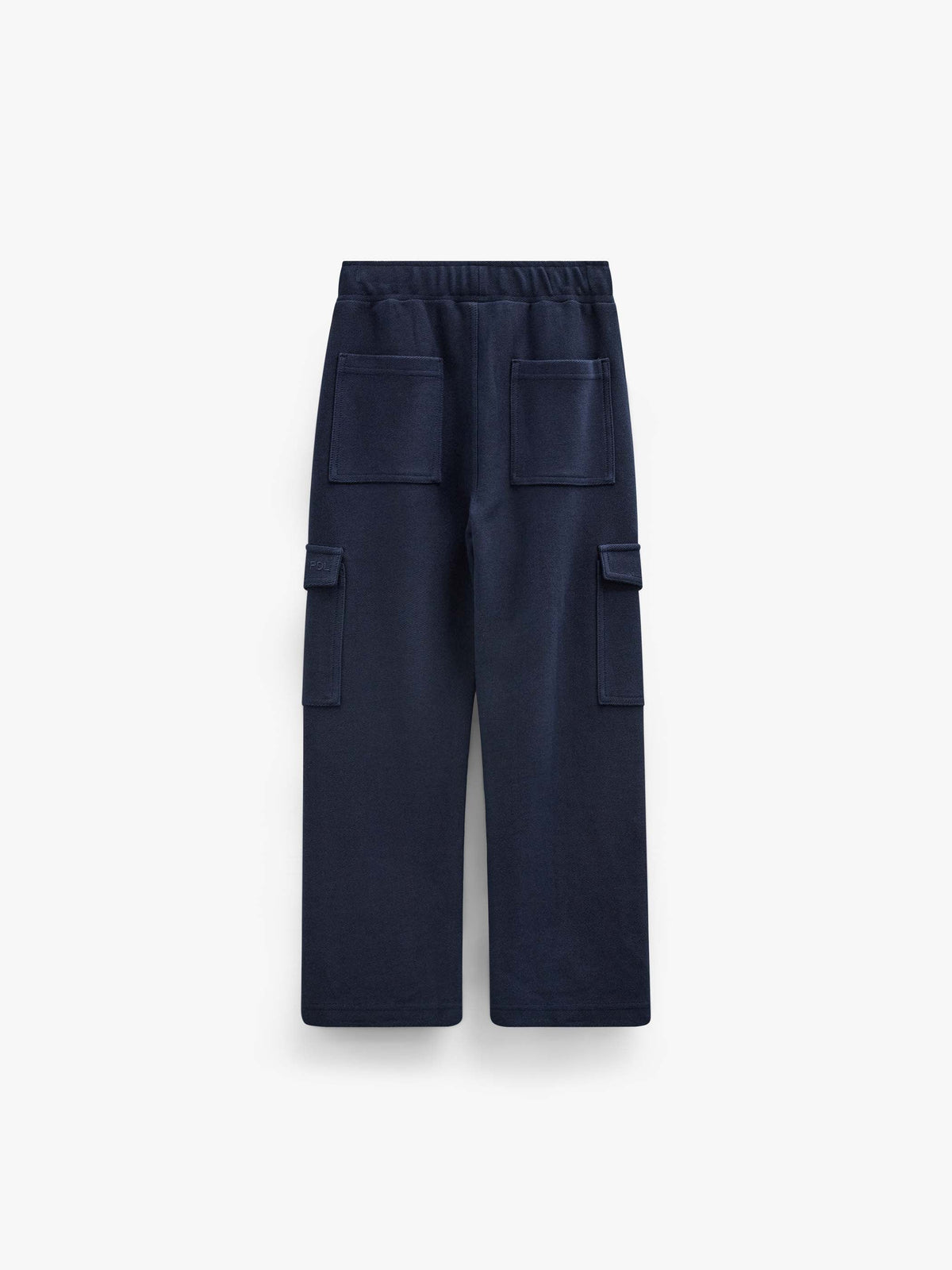 Cargo-joggingbukser i struktureret sweatkvalitet Tween - Navy | 101511 Wilder
