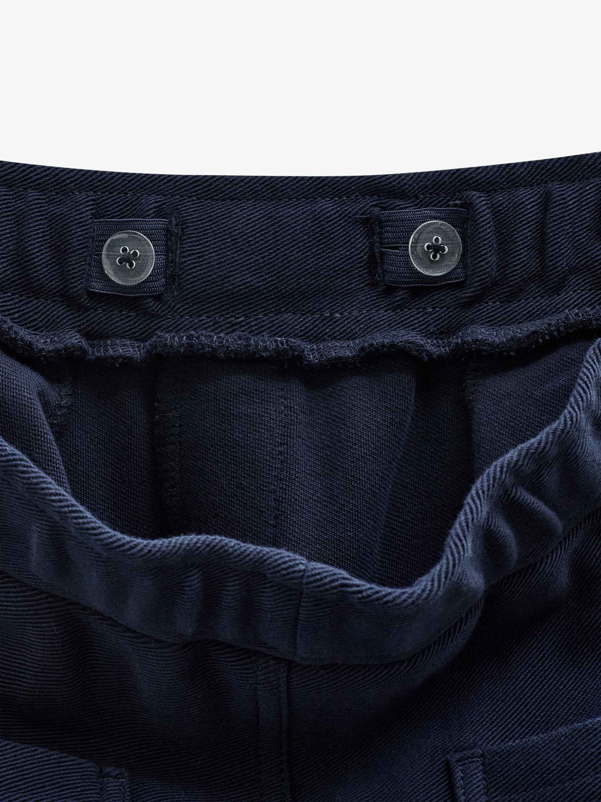 Cargo-joggingbukser i struktureret sweatkvalitet Tween - Navy | 101511 Wilder