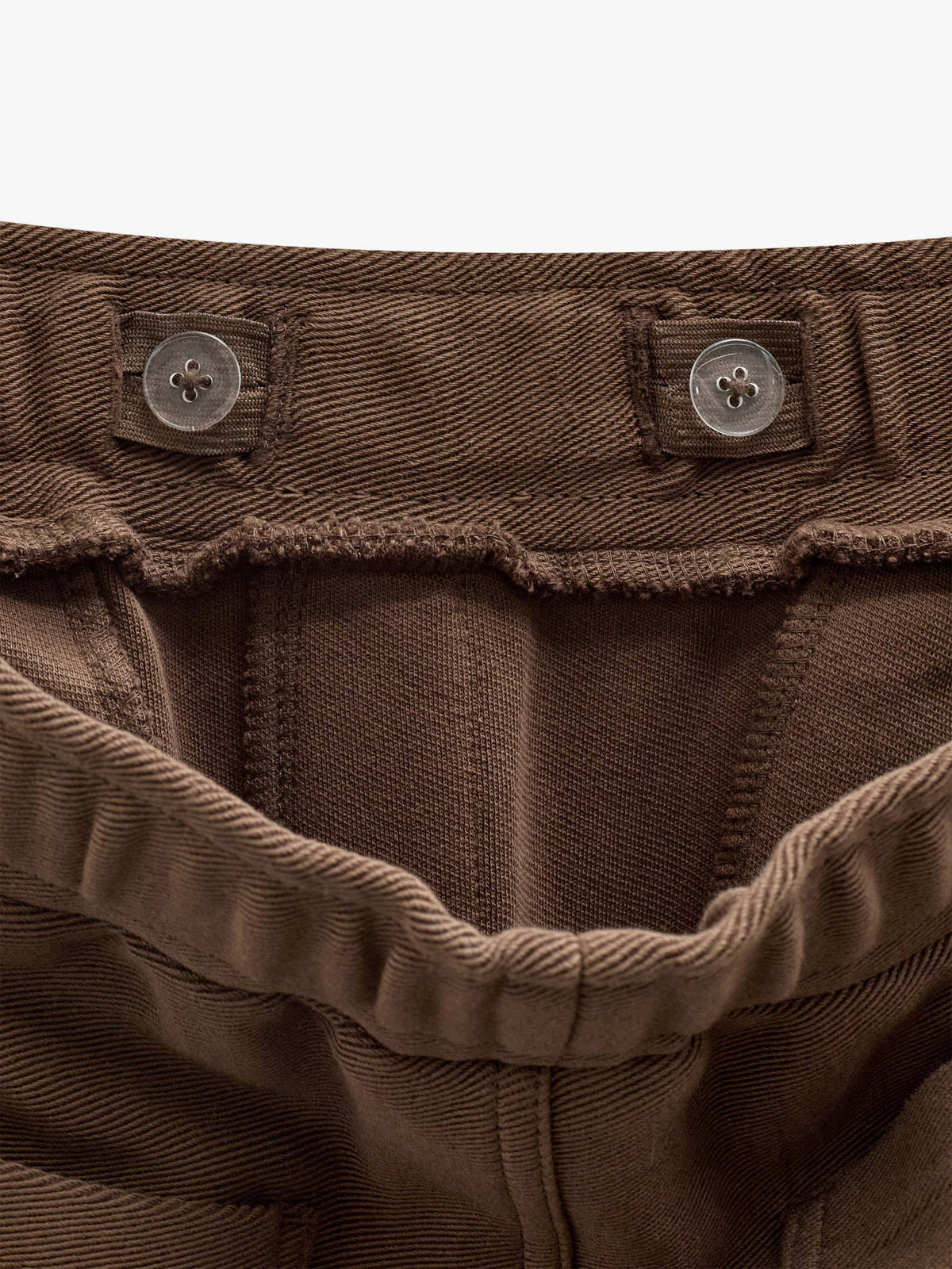 Cargo-joggingbukser i struktureret sweatkvalitet Tween - Brown | 101512 Wilder