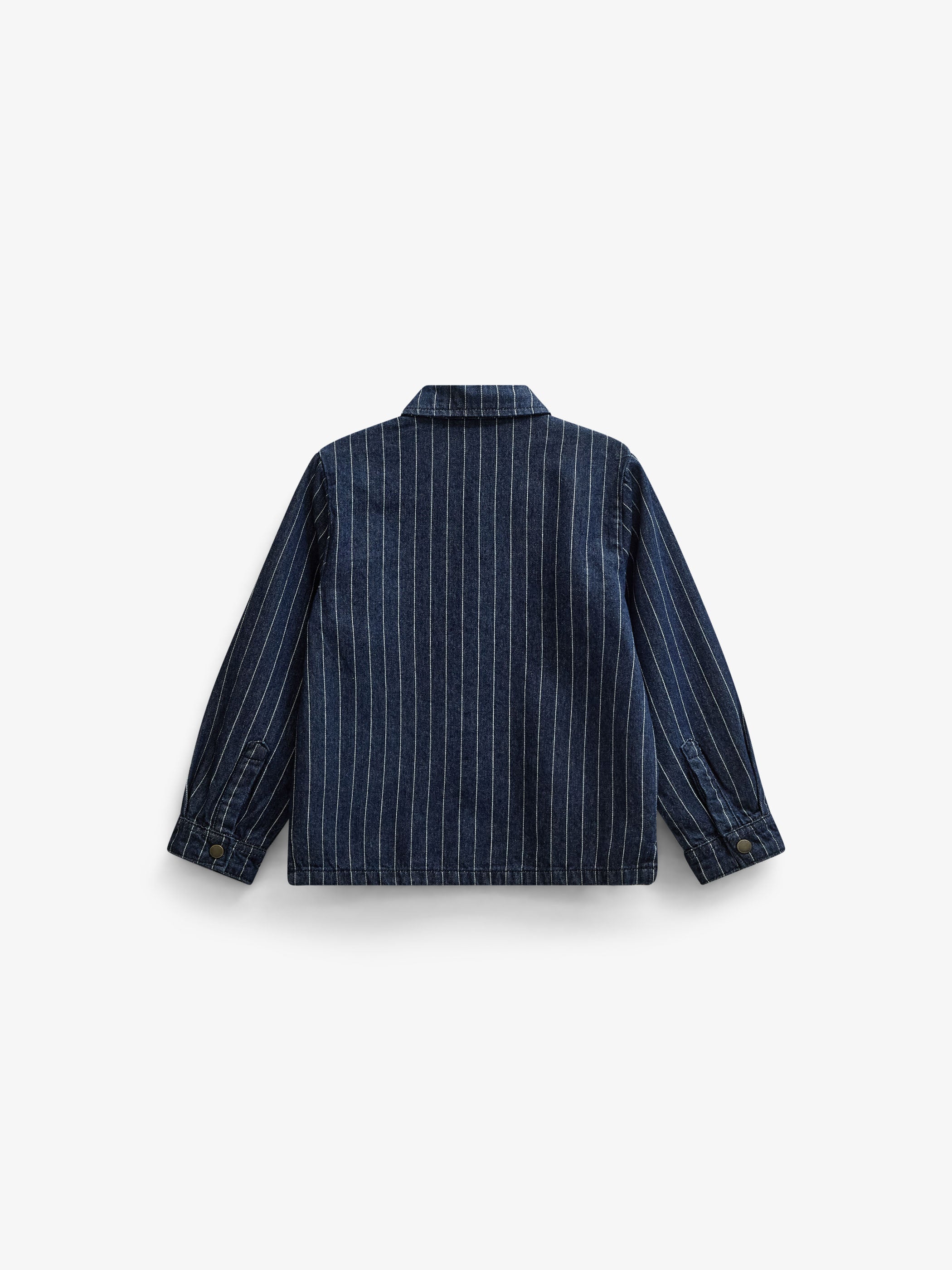 Nålestribet denim-overshirt Tween - Dark Blue | 101515 Austin