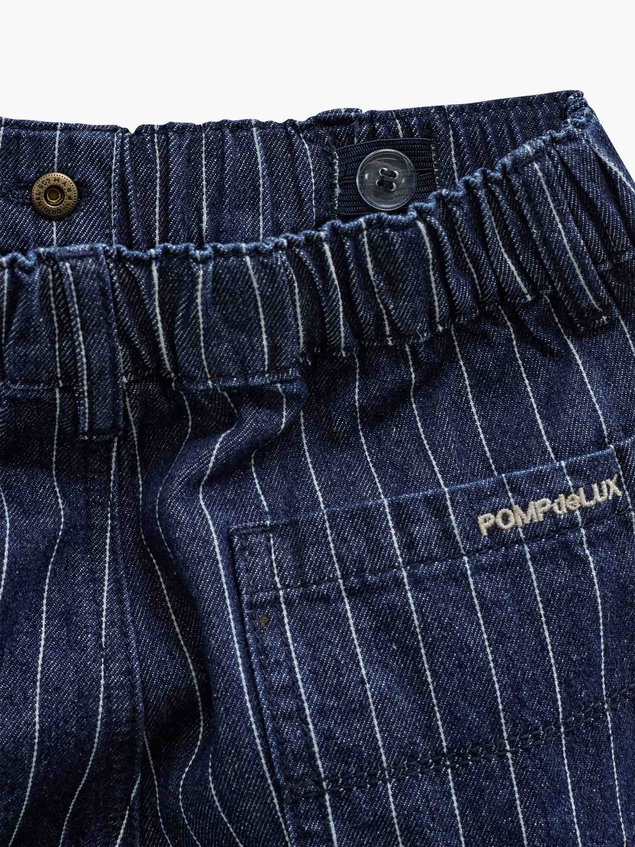 Nålestribede cargo jeans med løs pasform Tween - Dark Blue | 101516 Austin