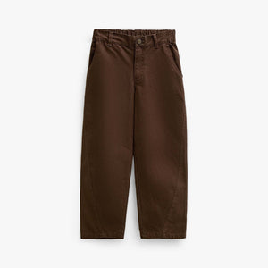 Baggy canvas bukser Kids - Dark Brown | 101527 Jenna